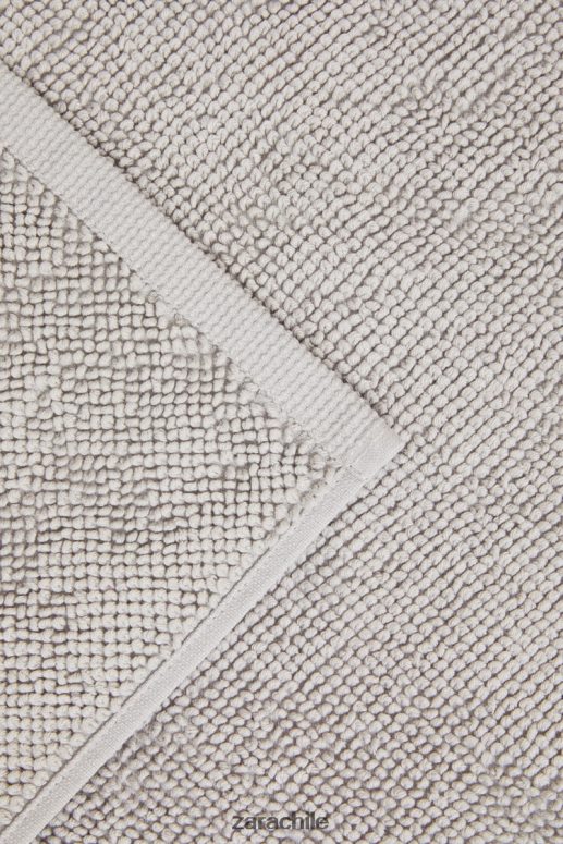 accesorios cl Zara unisexo alfombra de baño lisa marga gris JJ06N41718