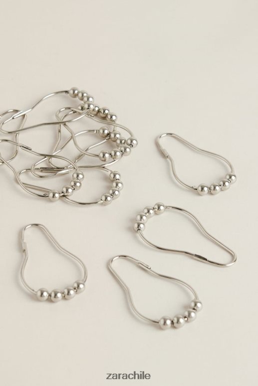 accesorios cl Zara unisexo anillos de cortina de metal multicolor JJ06N41703