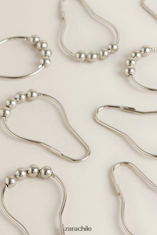 accesorios cl Zara unisexo anillos de cortina de metal multicolor JJ06N41703