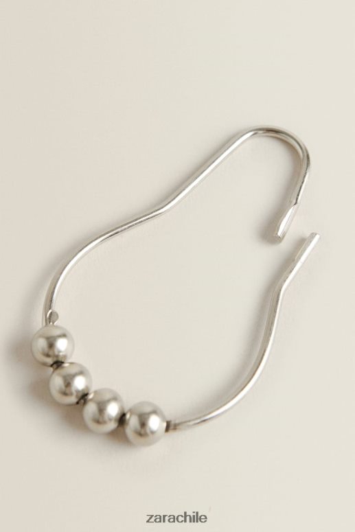 accesorios cl Zara unisexo anillos de cortina de metal multicolor JJ06N41703