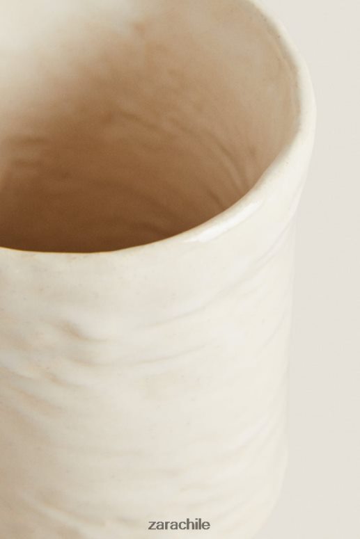 accesorios cl Zara unisexo bu o vaso de cerámica crema JJ06N41714