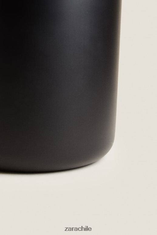 accesorios cl Zara unisexo papelera grande de resina negro JJ06N41719