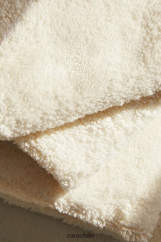 accesorios cl Zara unisexo (paquete de 3) toallas de algodón premium Marfil JJ06N41726