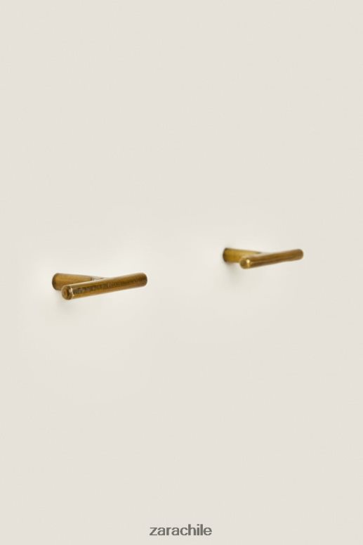 accesorios cl Zara unisexo pomo de puerta dorado (paquete de 2) dorado JJ06N41742