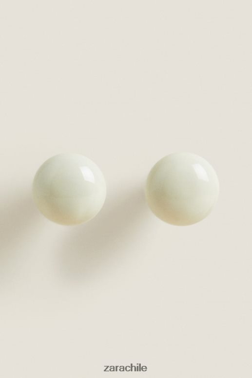 accesorios cl Zara unisexo pomo de puerta redondo (paquete de 2) crudo JJ06N41716