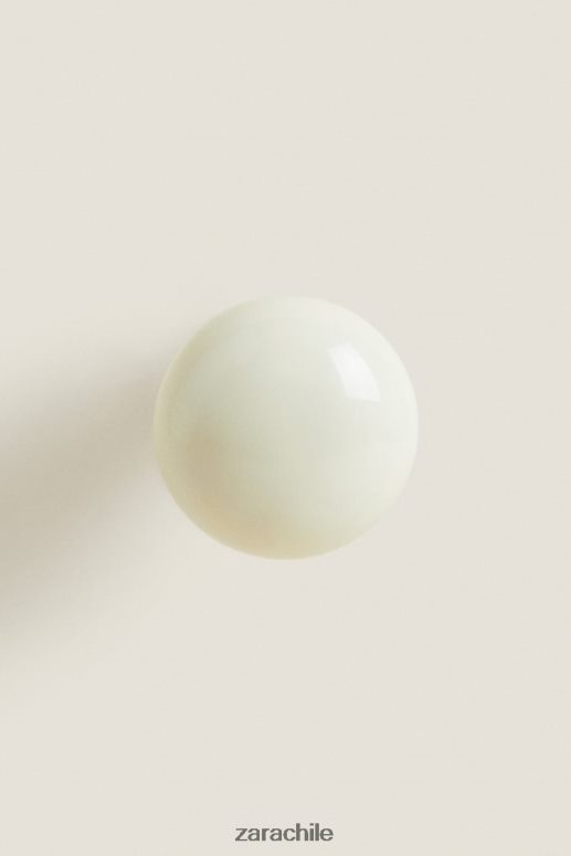 accesorios cl Zara unisexo pomo de puerta redondo (paquete de 2) crudo JJ06N41716