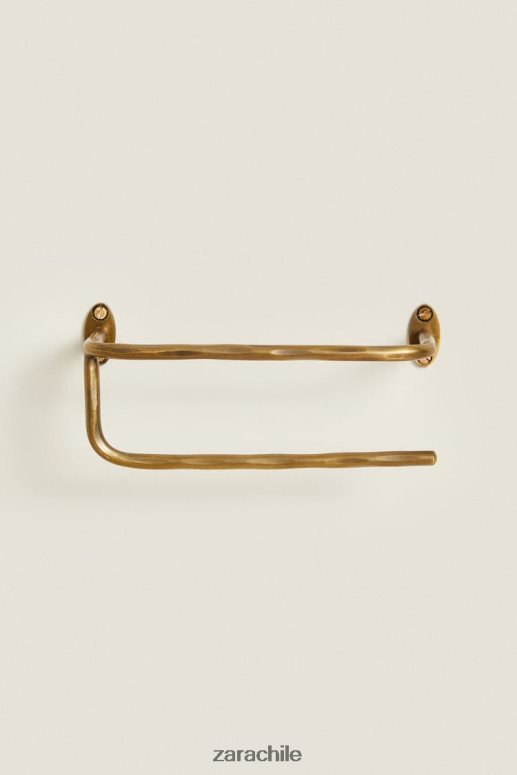 accesorios cl Zara unisexo portarrollos de papel higiénico dorado dorado JJ06N41747
