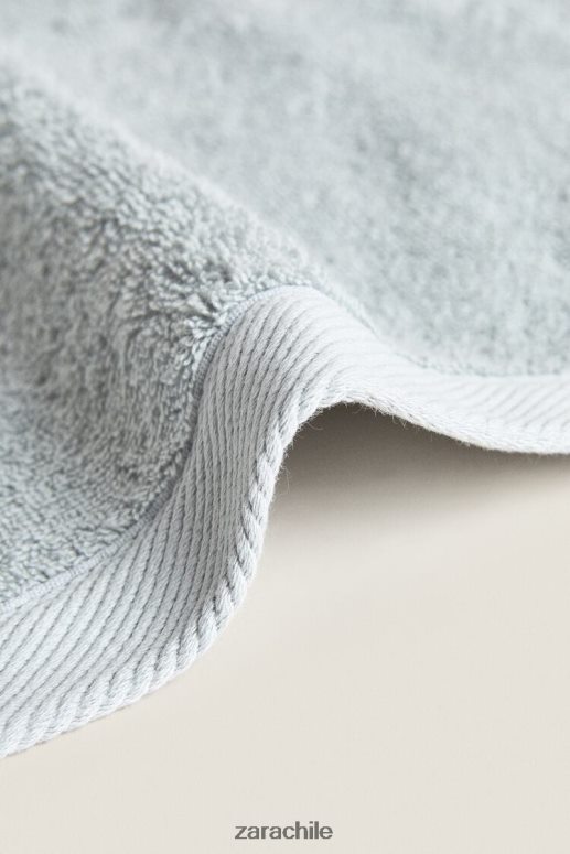 accesorios cl Zara unisexo toalla de algodon gris azulado JJ06N41738