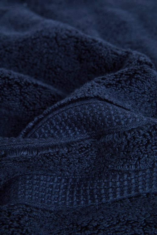 accesorios cl Zara unisexo toalla extra suave con doble borde Azul marino JJ06N41752