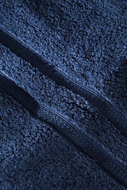 accesorios cl Zara unisexo toalla extra suave con doble borde Azul marino JJ06N41752