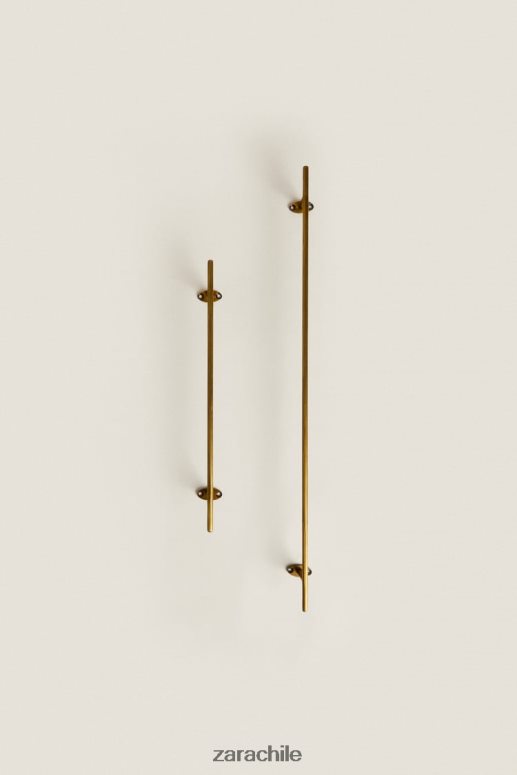 accesorios cl Zara unisexo toallero de acero color dorado dorado JJ06N41741