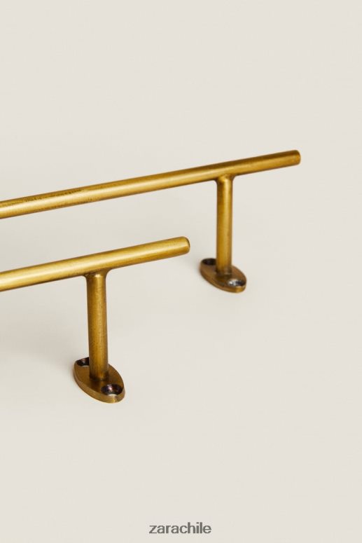 accesorios cl Zara unisexo toallero de acero color dorado dorado JJ06N41741