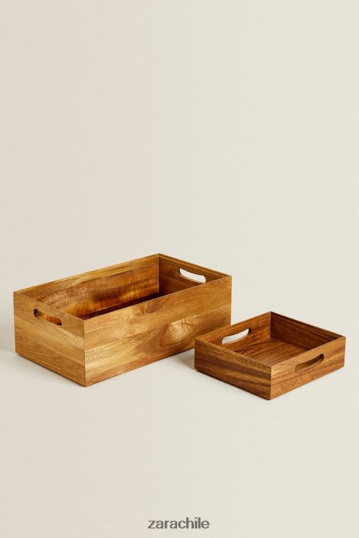 accesorios cl Zara unisexo caja de almacenaje beige claro JJ06N41695