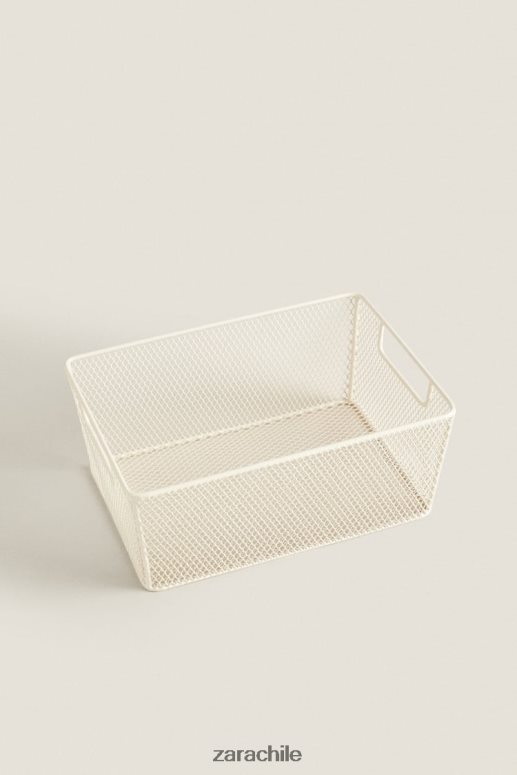 accesorios cl Zara unisexo cesta lacada blanco JJ06N41697