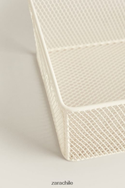 accesorios cl Zara unisexo cesta lacada blanco JJ06N41697