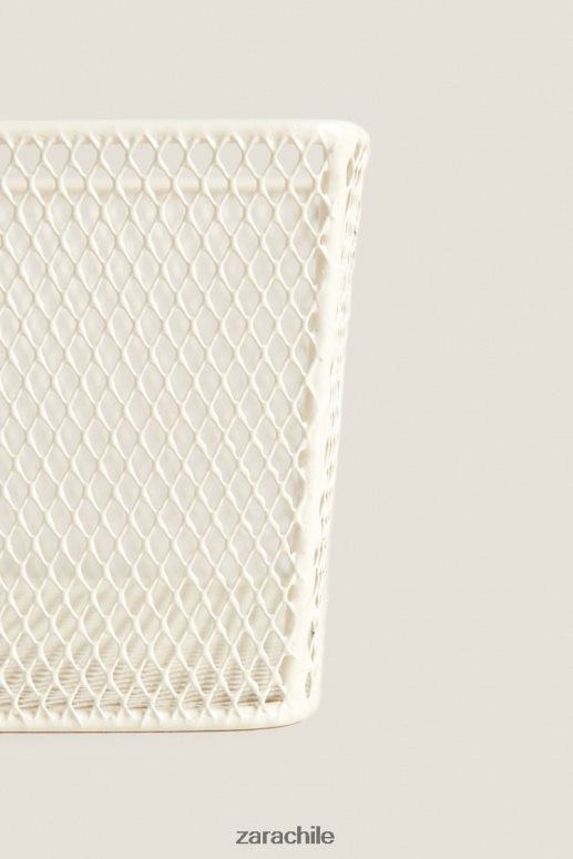 accesorios cl Zara unisexo cesta lacada blanco JJ06N41697