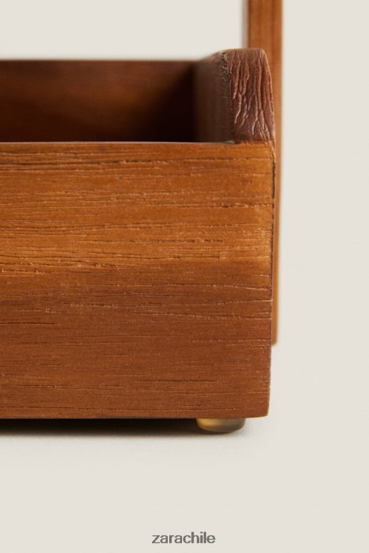 accesorios cl Zara unisexo unidad de almacenamiento marrón JJ06N41681