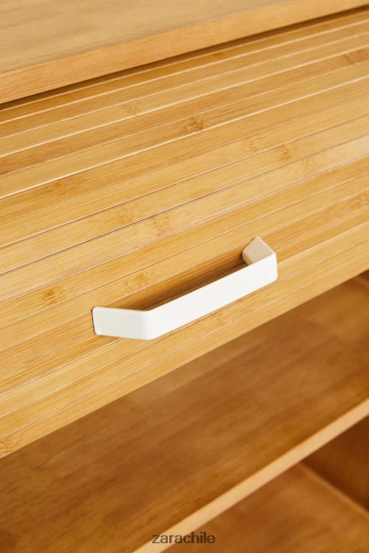 accesorios cl Zara unisexo aparador de madera beige claro JJ06N41577