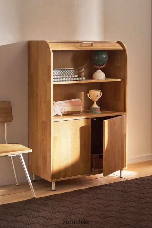 accesorios cl Zara unisexo aparador de madera beige claro JJ06N41577