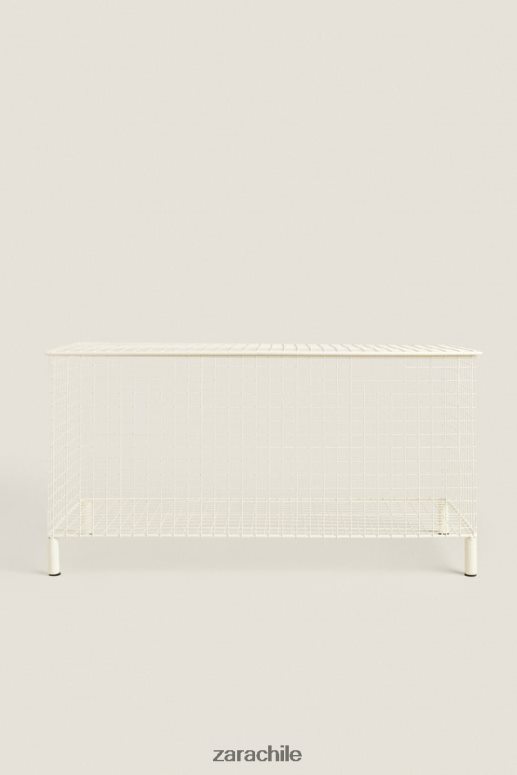 accesorios cl Zara unisexo cofre de metal con tapa ostra blanca JJ06N41594