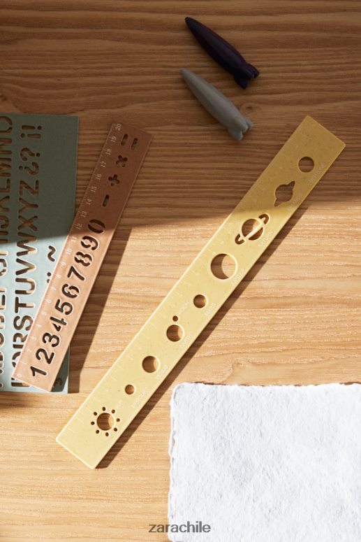 accesorios cl Zara unisexo gobernante del planeta amarillo JJ06N41582