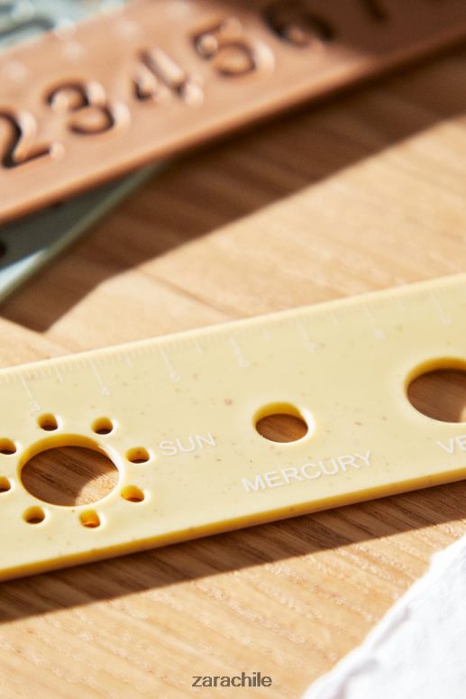 accesorios cl Zara unisexo gobernante del planeta amarillo JJ06N41582