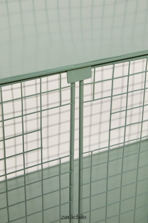 accesorios cl Zara unisexo librero metalico con puertas verde JJ06N41592