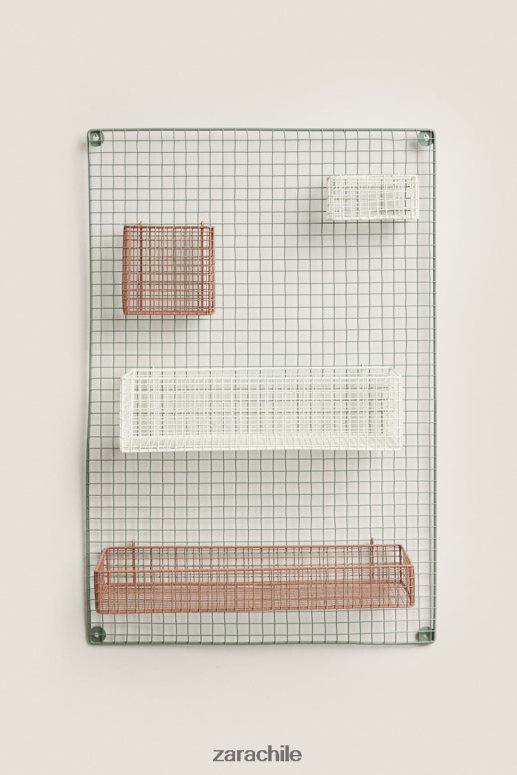 accesorios cl Zara unisexo organizador colgante de metal verde JJ06N41593