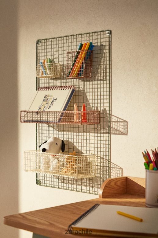 accesorios cl Zara unisexo organizador colgante de metal verde JJ06N41593