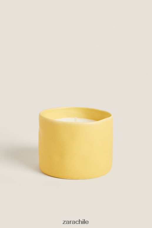 accesorios cl Zara unisexo (150 g) vela perfumada de limón y bergamota blanco JJ06N41755
