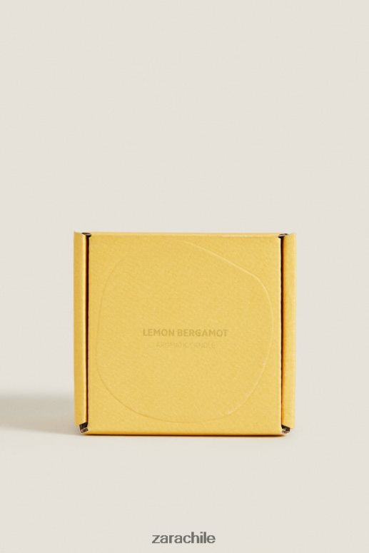 accesorios cl Zara unisexo (150 g) vela perfumada de limón y bergamota blanco JJ06N41755