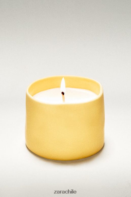 accesorios cl Zara unisexo (150 g) vela perfumada de limón y bergamota blanco JJ06N41755