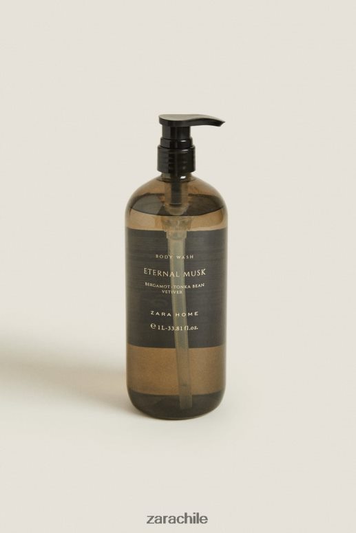 accesorios cl Zara unisexo (34 oz) de jabón corporal líquido de almizcle eterno gris JJ06N41774
