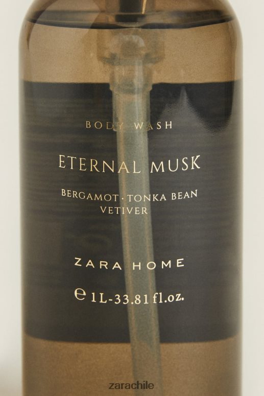 accesorios cl Zara unisexo (34 oz) de jabón corporal líquido de almizcle eterno gris JJ06N41774