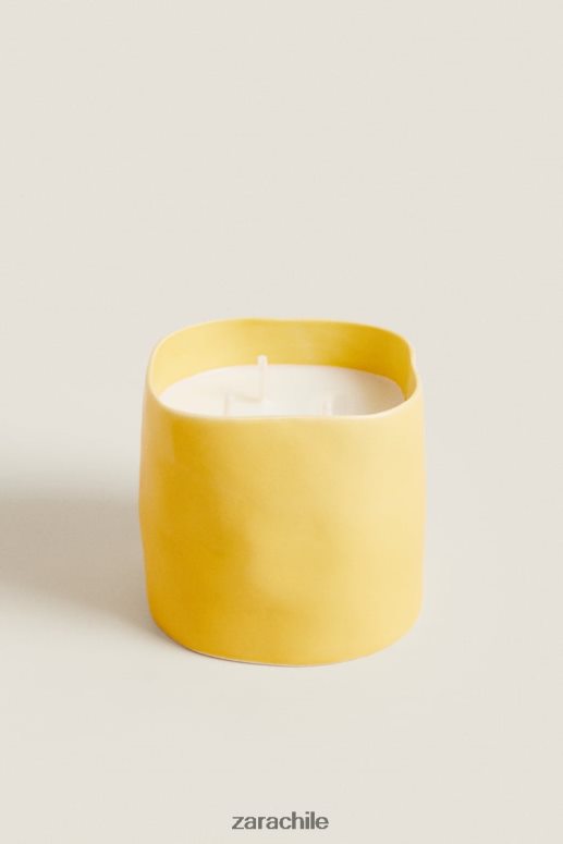 accesorios cl Zara unisexo (430 g) vela perfumada de limón y bergamota blanco JJ06N41756