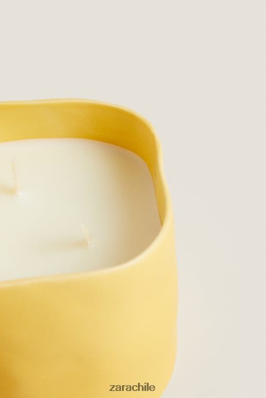 accesorios cl Zara unisexo (430 g) vela perfumada de limón y bergamota blanco JJ06N41756