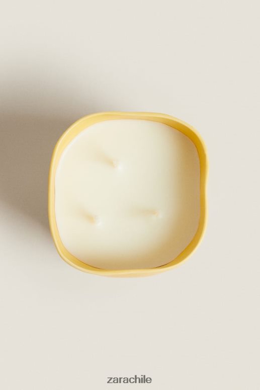 accesorios cl Zara unisexo (430 g) vela perfumada de limón y bergamota blanco JJ06N41756