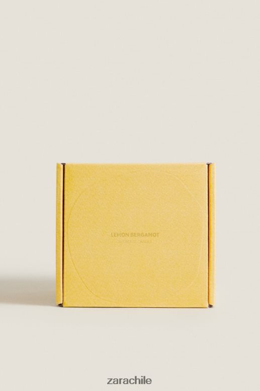 accesorios cl Zara unisexo (430 g) vela perfumada de limón y bergamota blanco JJ06N41756