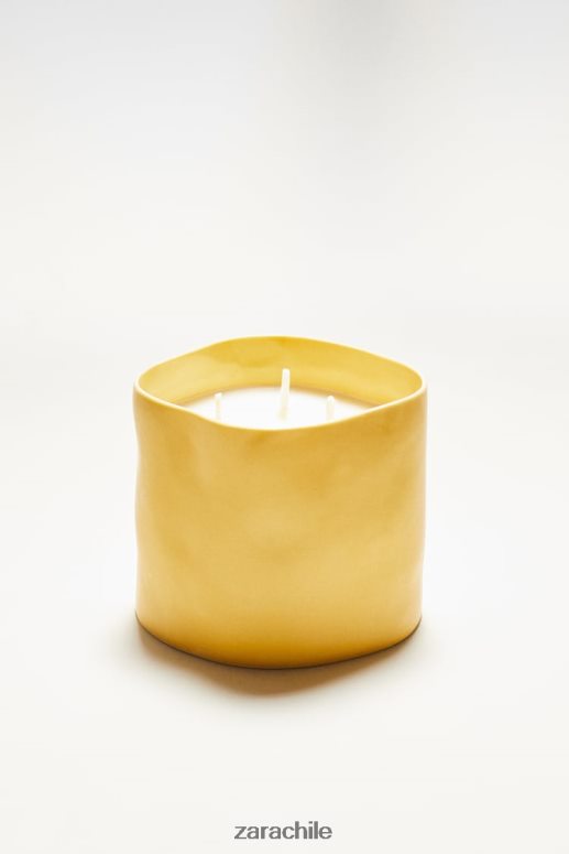 accesorios cl Zara unisexo (430 g) vela perfumada de limón y bergamota blanco JJ06N41756