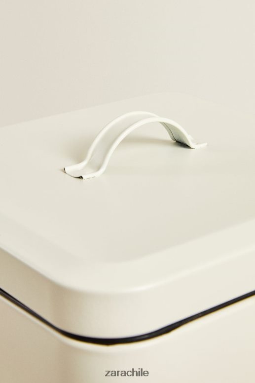 accesorios cl Zara unisexo bote de basura de cocina crema JJ06N41775