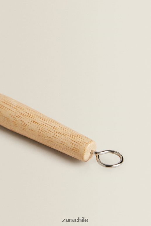 accesorios cl Zara unisexo cepillo de vajilla de madera beige claro JJ06N41789