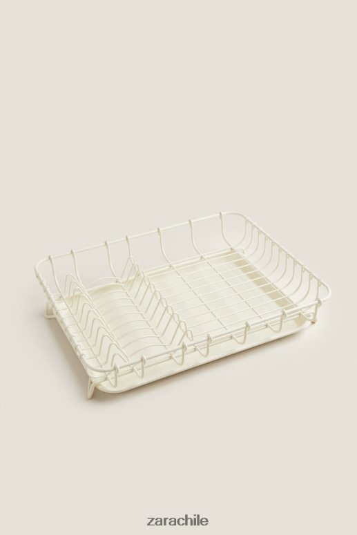 accesorios cl Zara unisexo escurridor con bandeja crema JJ06N41782