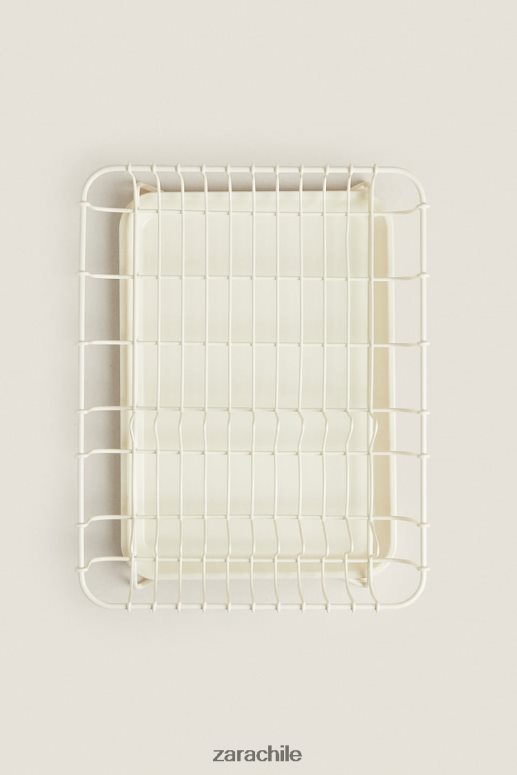 accesorios cl Zara unisexo escurridor con bandeja crema JJ06N41782