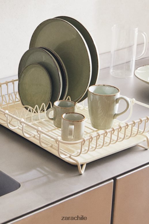 accesorios cl Zara unisexo escurridor con bandeja crema JJ06N41782