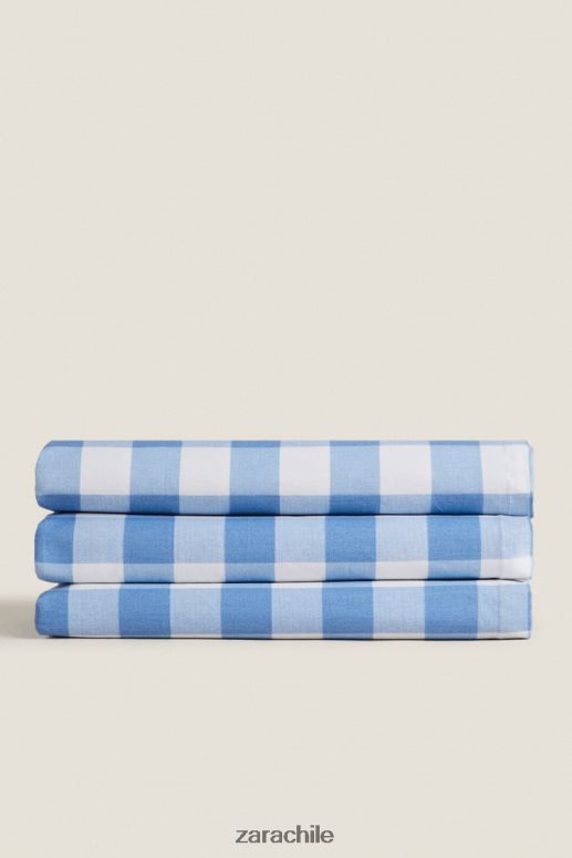 accesorios cl Zara unisexo mantel a cuadros de resina azul JJ06N41668