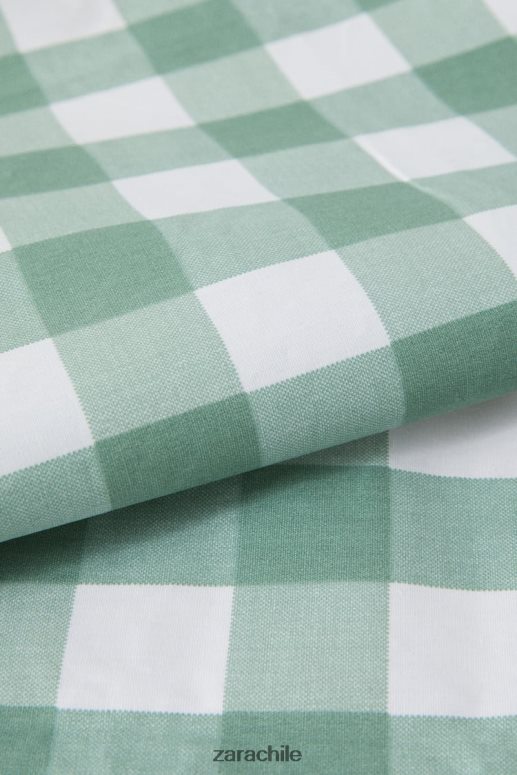 accesorios cl Zara unisexo mantel a cuadros de resina verde JJ06N41669
