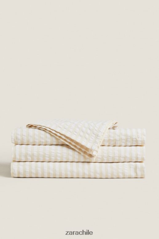 accesorios cl Zara unisexo mantel a rayas crudo JJ06N41670