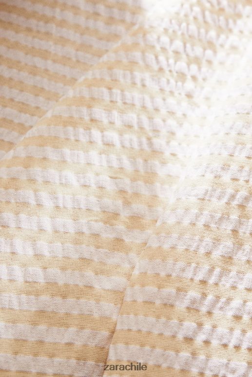 accesorios cl Zara unisexo mantel a rayas crudo JJ06N41670