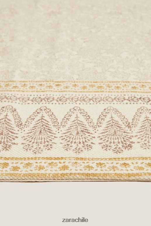 accesorios cl Zara unisexo alfombra con estampado de bloques multicolor JJ06N41638