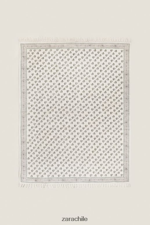 accesorios cl Zara unisexo alfombra con estampado de bloques multicolor JJ06N41642